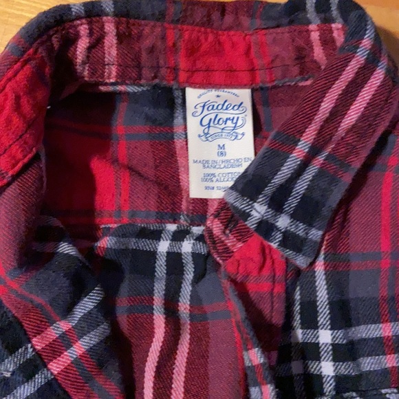 Red flannel button down - Picture 2 of 3